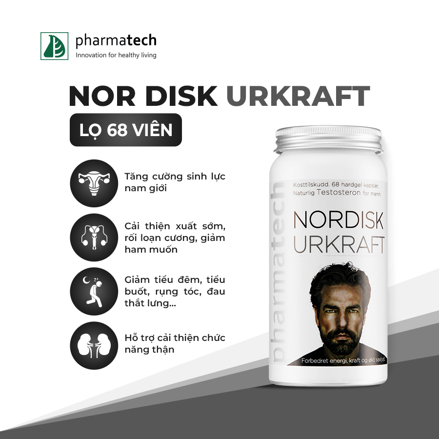 NORDISK URKRAFT – Thực phẩm bảo vệ sức khỏe nam giới |68 viên