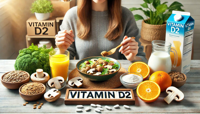 Vitamin D2: Công dụng, nguồn thực phẩm và lưu ý khi bổ sung