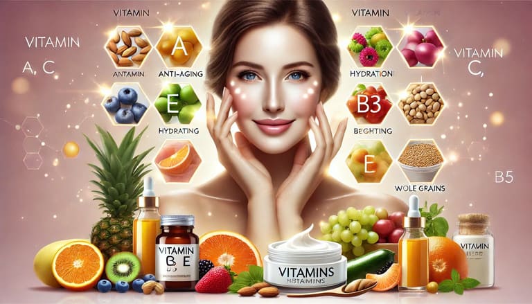 Vitamin và sức khỏe làn da: bí quyết để có làn da khỏe đẹp từ bên trong