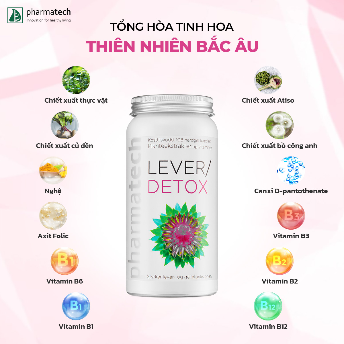 Lever/Detox - Viên nang hỗ trợ thanh lọc gan - Hình ảnh 3